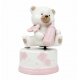 CARILLON ORSETTO BIBERON ROSA CON CONFETTI