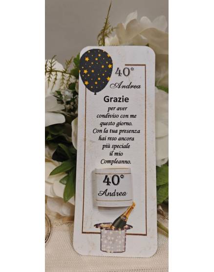 SEGNAPOSTO compleanno adulti