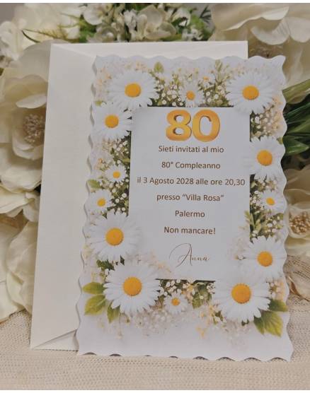 INVITO COMPLEANNO ADULTI