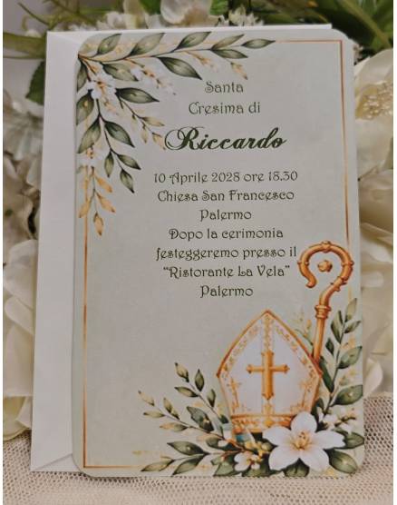 INVITO CRESIMA RAGAZZO