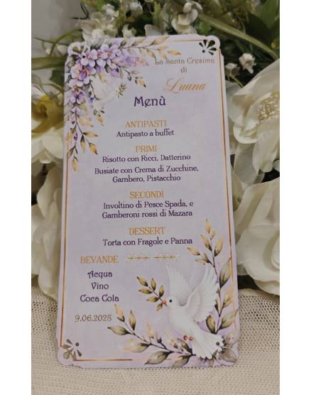 MENU'CRESIMA RAGAZZA