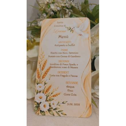 MENU'CRESIMA RAGAZZA