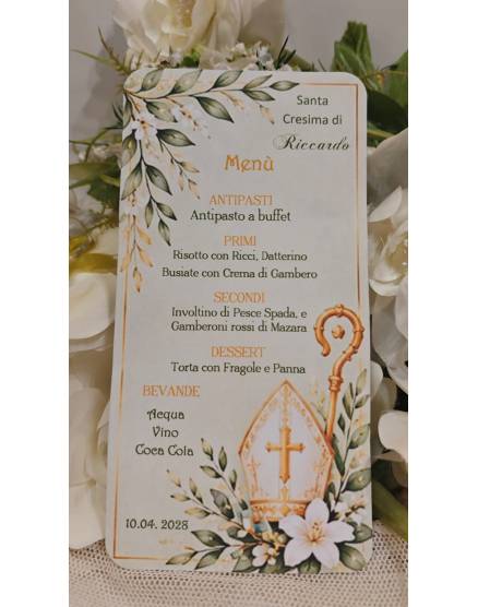 MENU' CRESIMA RAGAZZO