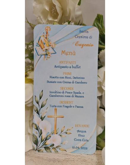 MENU' CRESIMA RAGAZZO