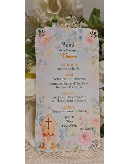 MENU'CRESIMA RAGAZZA