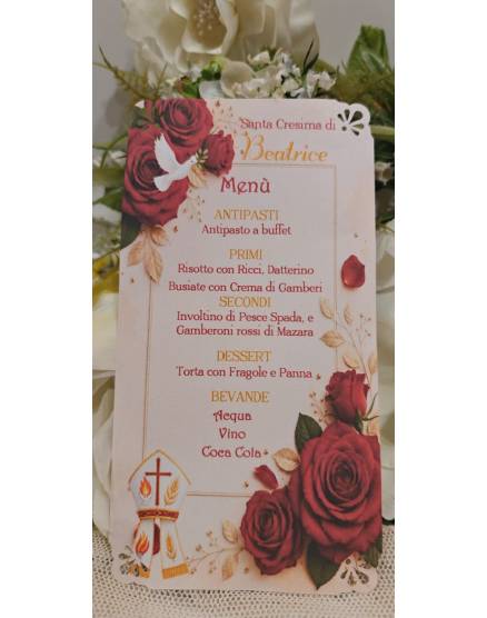 MENU'CRESIMA RAGAZZA