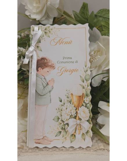 MENU'prima comunione ragazzo