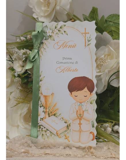 MENU'prima comunione ragazzo