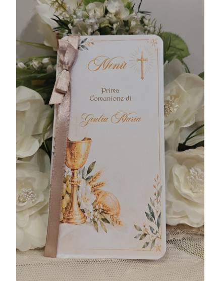 MENU'prima comunione ragazza