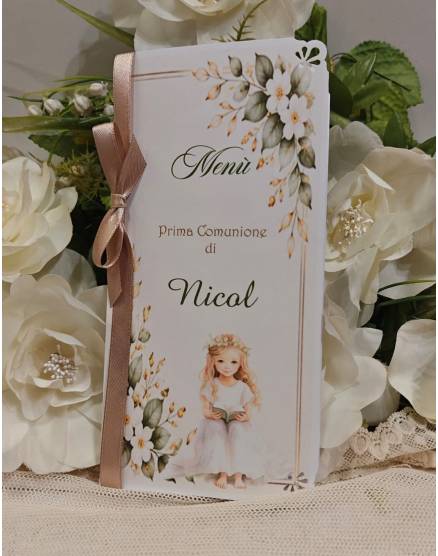 MENU'prima comunione ragazzo