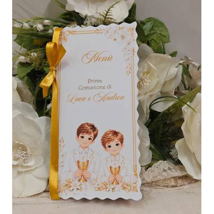 MENU'prima comunione gemelli