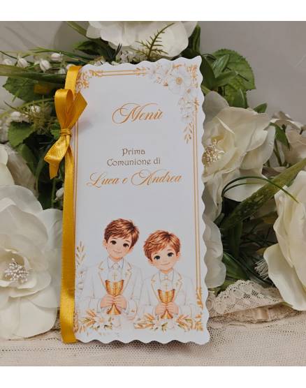 MENU'prima comunione gemelli