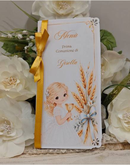 MENU'prima comunione ragazzo