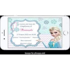 INVITO DIGITALE 1 ANNO FROZEN