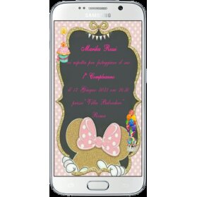 INVITO DIGITALE 1 ANNO MINNIE