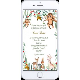 INVITO DIGITALE BATTESIMO ANIMALI