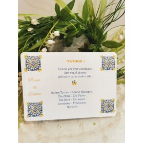 SEGNATAVOLO MATRIMONIO MAIOLICA E LIMONI