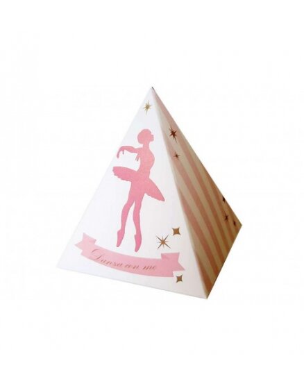 SCATOLINA PRIMA COMUNIONE BALLERINA CON CONFETTI