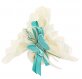 FAZZOLETTO CON MACRAME' CON FARFALLA