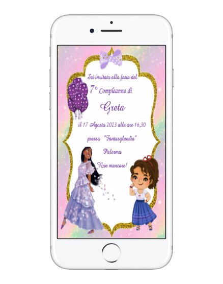 INVITO DIGITALE COMPLEANNO