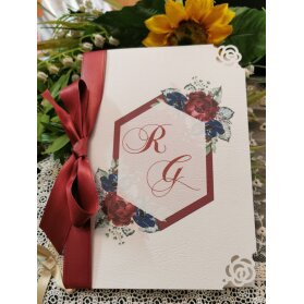 Libretto Messa con decoro rose porpora