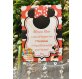 Invito 1 Compleanno con decoro Minnie