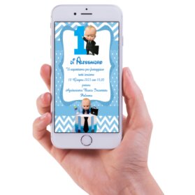 INVITO DIGITALE 1 ANNO BABY BOSS