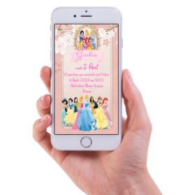 INVITO DIGITALE COMPLEANNO PRINCIPESSE