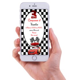 INVITO DIGITALE COMPLEANNO CARS