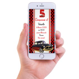 INVITO DIGITALE COMPLEANNO CARS