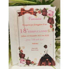 INVITO 18 ANNI RAGAZZA