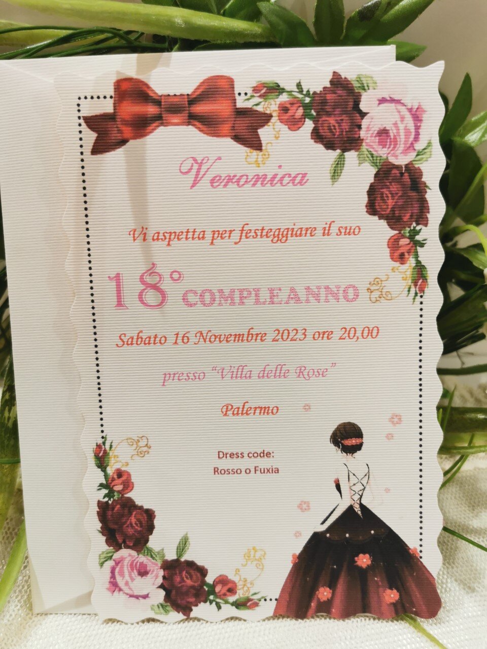 INVITO 18 ANNI RAGAZZA - Bomboniera Chic