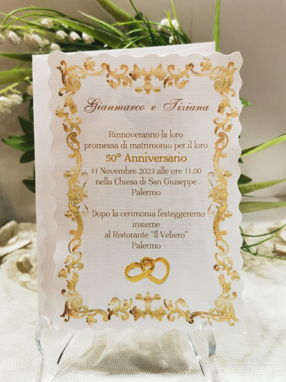 50 anni di matrimonio nozze d'oro: Libro degli ospiti per Anniversario di  Matrimonio