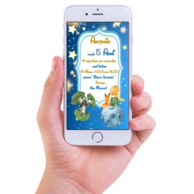 INVITO DIGITALE COMPLEANNO PICCOLO PRINCIPE