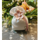 Sacchetto Matrimonio con rosellina porcellana