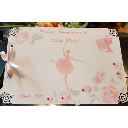 Guest book o Libro delle Dediche decoro Ballerina