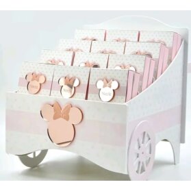 SCATOLINA NASCITA CON MINNIE 24 PEZZI CON ESPOSITORE