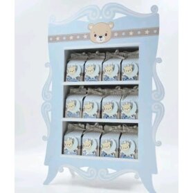 SCATOLINA NASCITA CON ORSETTO 24 PEZZI CON ESPOSITORE
