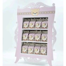 SCATOLINA NASCITA CON ORSETTO 24 PEZZI CON ESPOSITORE