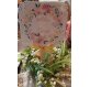 Ventaglio personalizzato decoro fiori rosa e giallo