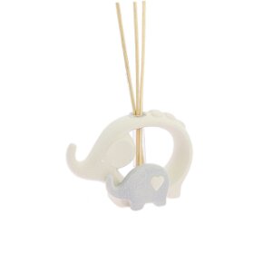 BOMBONIERA ELEFANTE LED PORCELLANA CON CONFETTI