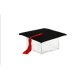 TOCCO LAUREA IN PLEXI CON CONFETTI