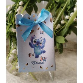 SCATOLINA COMPLEANNO STITCH PERSONALIZZATA