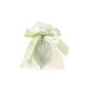 SACCHETTO BIANCO CON FOGLIA VERDE